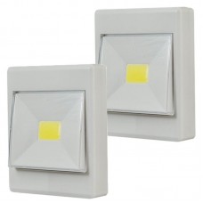 Комплект 2 шт Переносной LED светильник 3W с магнитом и липучкой COB Light Switch