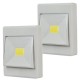 Комплект 2 шт Переносной LED светильник 3W с магнитом и липучкой COB Light Switch