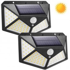 Комплект 2шт Уличный фонарь на солнечной батарее 100LED, BK-100