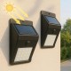 Комплект 2шт Вуличний LED ліхтар із сонячною панеллю, 20LED