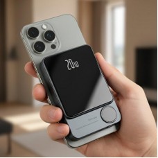 Внешний портативный аккумулятор 10000 mAh, 22,5W, MagSafe, Черный