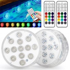 Набір 2шт Водонепроникний RGB світильник з пультом, EL-2070
