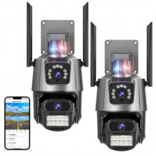 Набір 2шт Вулична WIFI камера відеоспостереження 6MP, Full HD