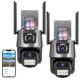 Набір 2шт Вулична WIFI камера відеоспостереження 6MP, Full HD