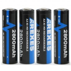 Комплект 4шт Акумулятор пальчиковий АА, 2800mAh Arexes