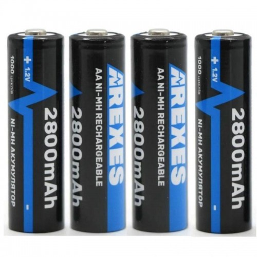 Комплект 4шт Акумулятор пальчиковий АА, 2800mAh Arexes