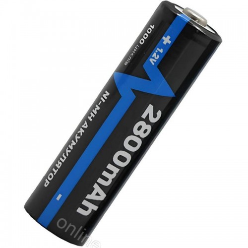 Комплект 4шт Акумулятор пальчиковий АА, 2800mAh Arexes