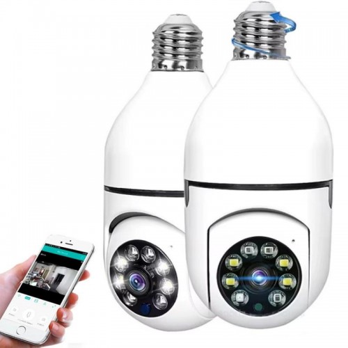 Набір 2шт WIFI камера відеоспостереження в патрон Е27, 2MP Smart 3120S-DPXY