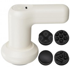 Антицеллюлитный массажер для тела + 4 насадки, с USB, YX-740, Белый