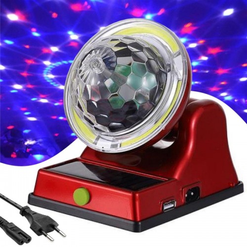Дискошар з LED ліхтарем, на сонячній батареї, USB, 360 Energy 3888B