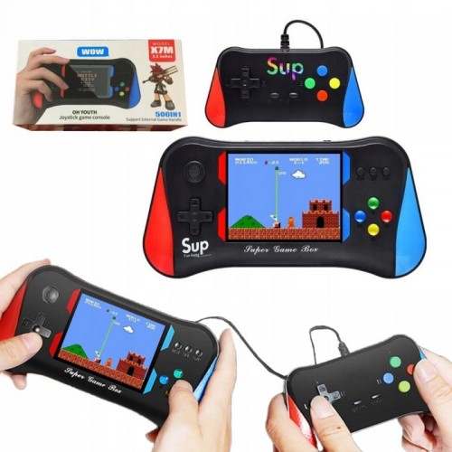 Портативная игровая консоль SUP X7M + джойстик, 500 встроенных игр