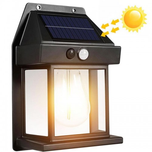 2шт Вуличний світильник на сонячній батареї з датчиком руху, SOLAR WALL LAMP ВK-888