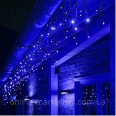 Вулична гірлянда Штора Бахрома 10х1,5м 200 LED синя 220V