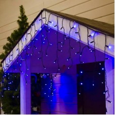 Вулична гірлянда Штора Бахрома 10х1,5м 200 LED синя 220V