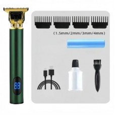 Тример для стрижки волосся (4 насадки) від USB, SK-LF-9989, Зелений