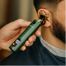 Тример для стрижки волосся (4 насадки) від USB, SK-LF-9989, Зелений