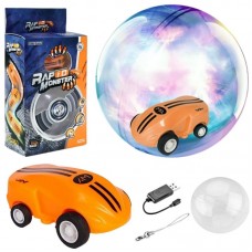 Дитяча машинка у кулі з обертанням на 360 градусів Hobby Leaderr Rapid Monster, Помаранчева