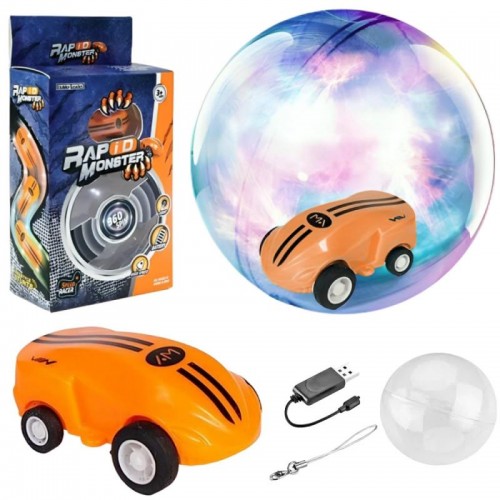 Дитяча машинка у кулі з обертанням на 360 градусів Hobby Leaderr Rapid Monster, Помаранчева