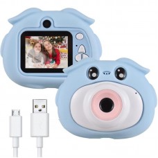 Дитячий цифровий фотоапарат Свинка 20 Мп з USB зарядкою D300