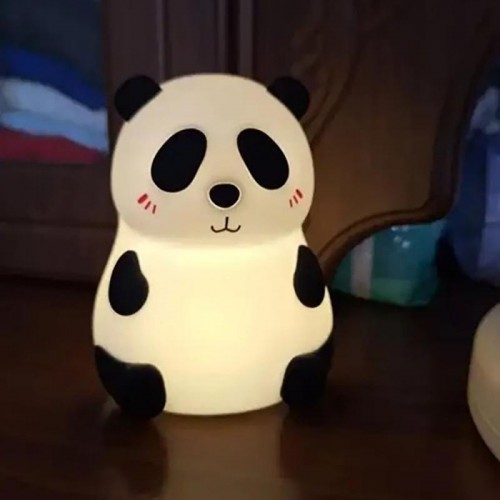 Силіконовий нічник Панда з сенсорним датчиком RGB, 1000мАг, USB Силіконовий нічник Панда з сенсорним датчиком RGB, 1000мАг, USB