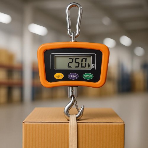 Электронные крановые весы, до 500 кг (0,1 кг), на аккумуляторе, BX-9025 Boxer, Оранжевый