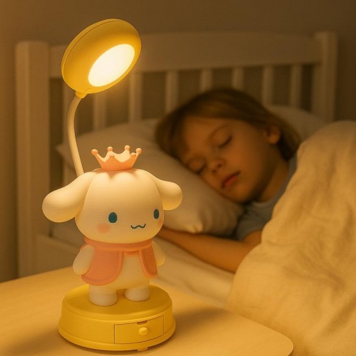 Детская настольная лампа с точилкой для карандашей и USB, Cinnamoroll Детская настольная лампа с точилкой для карандашей и USB, Cinnamoroll