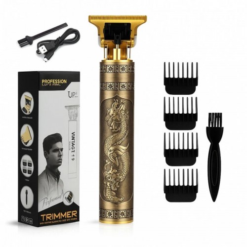 Акумуляторний тример для стрижки волосся + 3 насадки, Vintage T9