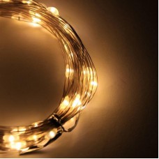 Світлодіодна гірлянда «Роса» від USB, 2м, 200 LED + пульт, Теплий білий