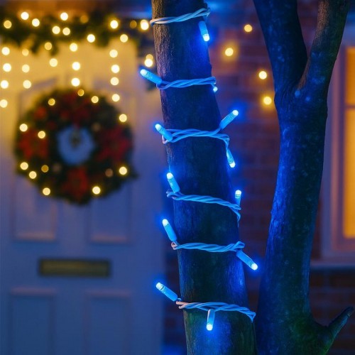 Вулична гірлянда нитка 8м від мережі, 80LED, Синій, белый провод Вулична гірлянда нитка 8м від мережі, 80LED, Синій, белый провод