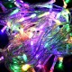 Світлодіодна гірлянда 300LED, від мережі, з прозорим проводом, Різнокольорова
