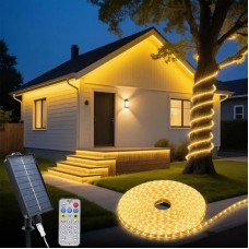 Гирлянда на солнечной батарее 10м 640LED теплый белый свет