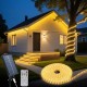 Уличная гирлянда на солнечной батарее 10м, 640LED, Теплый белый