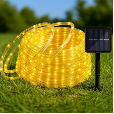 Гірлянда на сонячній батареї 20м 200LED теплий білий