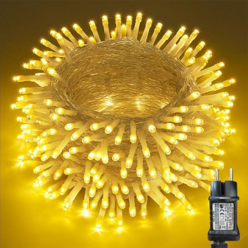 Гірлянда-нитка, від мережі, 40м, 400LED, Теплий білий