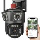Комплект 2шт Уличная WIFI камера наблюдения 4МП, Wonsdar PW12-5K