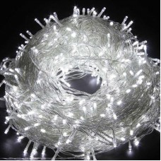Гірлянда Нитка 25м 500LED холодний білий від мережі з 8 режимами