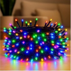 Гірлянда вулична нитка 20м 200LED від мережі різнокольорова