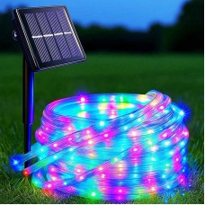 Гірлянда на сонячній батареї 10м, 100LED різнокольорова — купити уличне прикраса