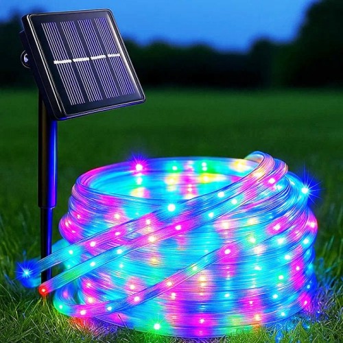 Гірлянда на сонячній батареї, 10м, 100LED, Різнокольоровий