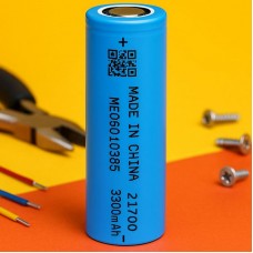 Акумуляторна батарея 21700, 3300mAh, Li-Ion (1 шт)