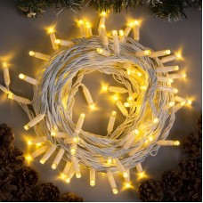 Уличная гирлянда Нить от сети, 5м, 80 LED, Теплый Белый
