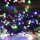 Гирлянда от сети, 100LED, Мікс, Черный провод