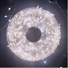 Світлодіодна гірлянда 30м з пультом 900LED холодний білий