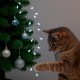 Гирлянда Мишура от сети, 30м, с пультом, 900LED, Холодный белый