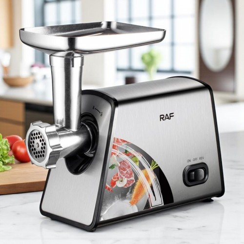 Электрическая мясорубка 2500W с функцией реверса и 2 насадками, RAF R.3378 Электрическая мясорубка 2500W с функцией реверса и 2 насадками, RAF R.3378