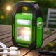 Акумуляторний ліхтар на сонячній батареї, COB+LED, 2400mAh, HB-9708