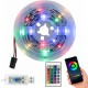 Світлодіодна стрічка 5м, від USB, Bluetooth + пульт, BL-5V-USB