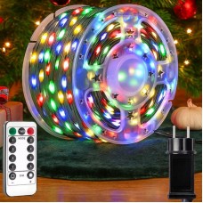 Новорічна гірлянда Роса від мережі, 50м (500 LED) + пульт, RGB