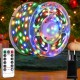 Новорічна гірлянда Роса від мережі, 50м (500 LED) + пульт, RGB