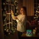 Новорічна гірлянда Роса від мережі, 50м (500 LED) + пульт, RGB